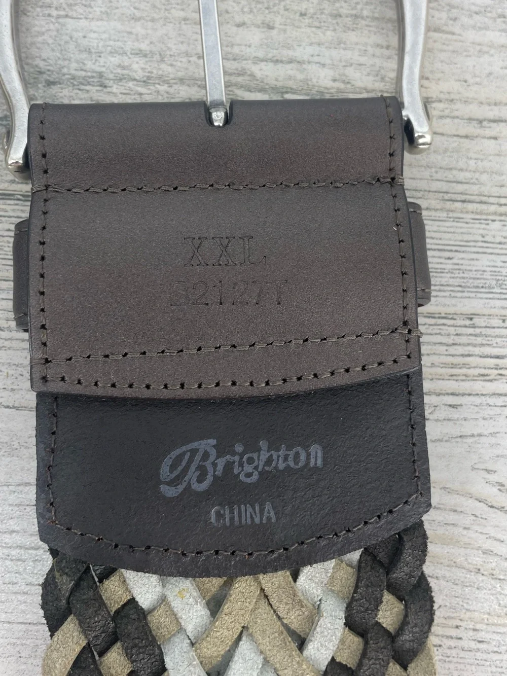 Brighton Woven Leather Wide Women's Belt Size  XXL